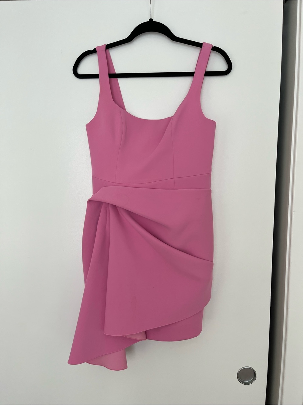 Acler Sleeveless Pink Draped Mini Dress - size 6